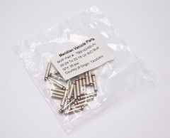MVP 25 pcs 24-26 to 18-22 AWG Seamless Non-Insulated Step Down Butt Connectors
