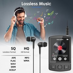 128GB Support Bluetooth MP4/MP3 Lossless Music Player FM Radio Recorder Sport US