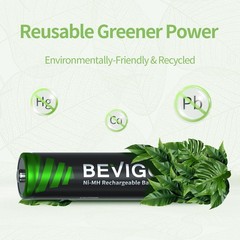Bevigor Rechargeable Aaa Batteries 1100 Mah High Capacity Lsd Self Discharge