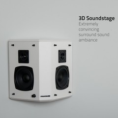 Fluance Elite 2-Way Bipolar Surround Sound Wide Dispersion Speakers