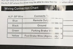 1 pcs Alpine Video Parking Brake Bypass Fits ALPINE ILX-W650 ILX-F309 ILX-F259