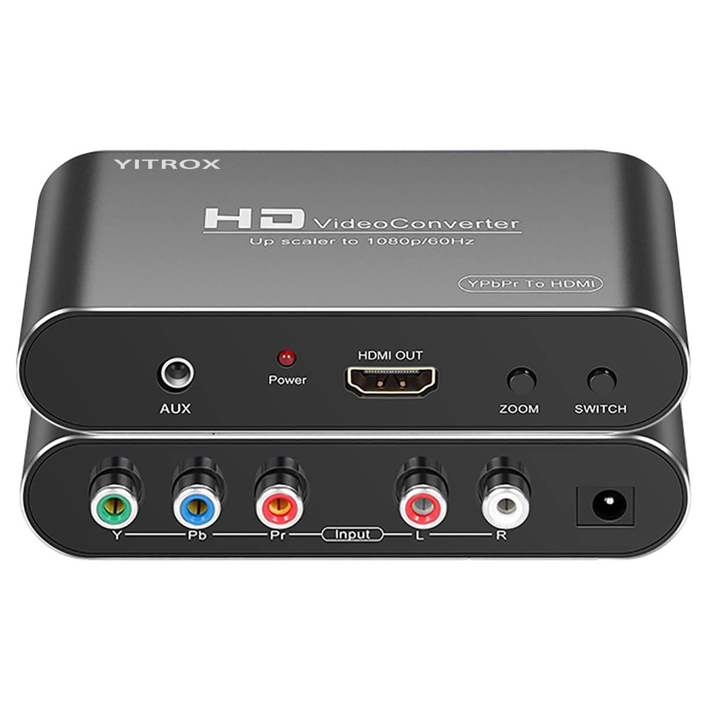 Component to HDMI Converter Upscaler Scaler YPbPr to HDMI Converter Support 1…