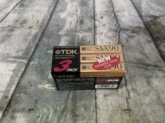 TDK SA-X 90 Audio Cassette Sealed Pack Of 3 Made In Japan Vintage PK BIN