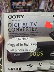 Coby CSTB-600 TV Digital Converter with Remote