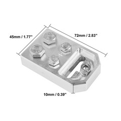 2x 4 Spot Flat Bolt Style Battery Terminal For XS Power M6 Standard Batteries