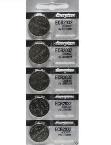 5 PC ENERGIZER CR2032 WATCH BATTERIES 3V LITHIUM CR 2032 DL2032 BR2032
