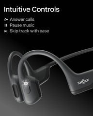 Bone Conduction Bluetooth Headphones with 10 Hours Battery Life – Black