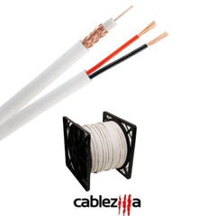 RG59 Siamese Coax Cable 20AWG 18/2 CCTV Security Camera Wire 250ft 500ft 1000ft