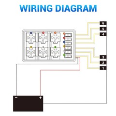 12V Fuse Relay Box 6 Relays and 6 Way ATC/ATO Fuses for Auto Car Marine Boat