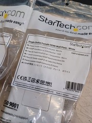 Lot Of 3 StarTech Single Outlet Female HDMI Wall Plate – 1-gang – HDMI Digital