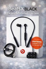 BeatsX Wireless Earphones Lightning Bluetooth Neckband Black Gold Open Box