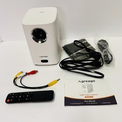 Agreago Projector w/ WiFi & Bluetooth Native 1080P 15,000 Lumens for iOS/Android