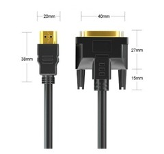 Lot 100 X 0.5M HDMI to DVI-D (24+1) Male PC Cables DVI to HDMI Dual Link Cables