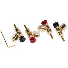Stacking Banana Plug with Dual Set Screws Poly Carbonate Sh