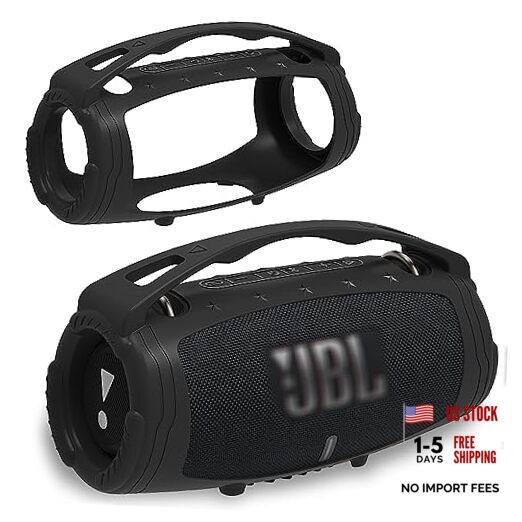 Silicone Cover Case for JBL Xtreme 3 Portable Bluetooth Speaker, Black