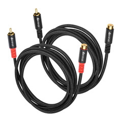 RCA Female to Male Extension Cable – Premium Audio Extender Cord for High Sound