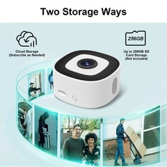 Tuya 2K Window Camera 2.4GHz & 5GHz WiFi Indoor Cameras for Home Security