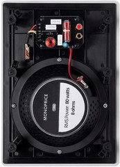 2-Way Carbon Fiber In-Wall Speakers – 8 Inch (Pair) with Paintable Magnetic Gril