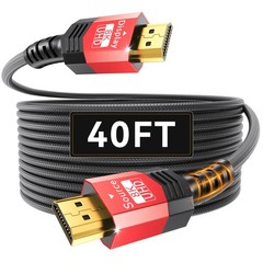 Fiber Optic HDMI 2.1 Cable 40FT,48Gbps Ultra High Speed Braided Uni-Direction…