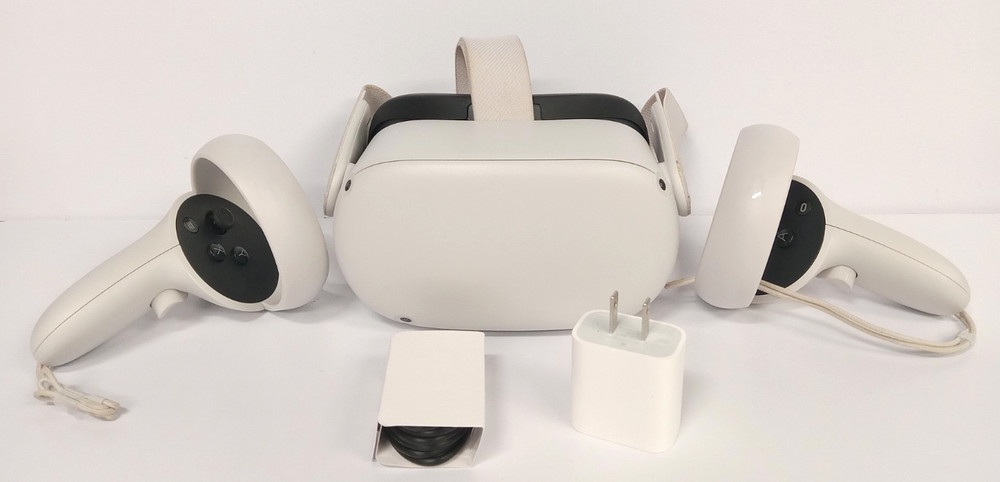 Meta Oculus Quest 2 (64GB, White) VR Headset w/ Controllers – FF *CONDITION* #8