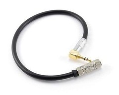 CablesOnline 1ft Right-Angle 3.5mm Stereo Male to Female Audio Extension Cable