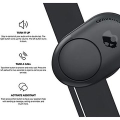 Skullcandy Push True Wireless in-Ear Earbud – Black/Grey