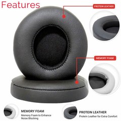 2 Replacement Earpad Ear Pads Cushion For Beats by dr dre Studio 2.0 Black USA@