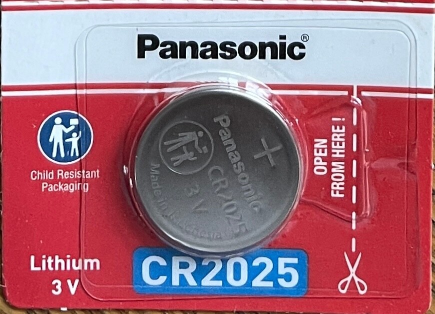 New Panasonic CR2025 / 2025 Battery – Free Shipping – Great Seller – Exp 2032