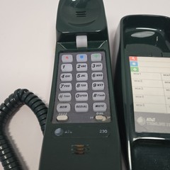 Vintage AT&T Trimline 230 Push Button Phone Telephone Retro Dark Green Works
