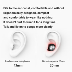 2025 NEW Mini Earbuds Invisible Sleep Headphone Bluetooth 5.2 Earphones Wireless