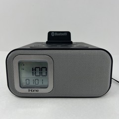 iHome Dual Alarm Clock Bluetooth Speaker USB iOS Android iBT22 AC Battery