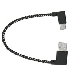 90° Angle USB 2.0 Type-A Male to Type C Male Data Sync Charge Cable Converters