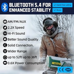 OSHA-Compliant Black Bluetooth Earmuffs – Hi-Fi Sound & 25dB Noise Reduction