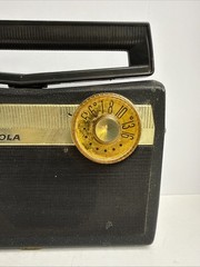 Motorola Yellow Portable Radio With Rotating Handle Antenna Model 5p32e – Parts