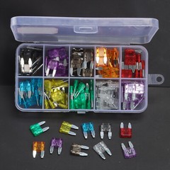 Mini Car Fuse Assortment Assorted Kit Blade Set Auto 120 pc Truck Automotive