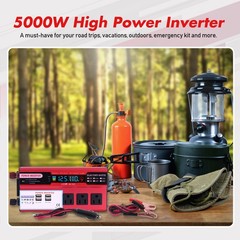 5000W Car Power Inverter DC 12V To AC 110V modified Sine Wave Solar Converter US