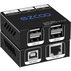 USB Extender 165ft 50m 4-Port USB2.0 HUB by Cat5e Cat6 – New Open Box