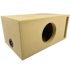 Single 1×8″ Spl Edition Vented Subwoofer Box Ported MDF 3/4 Double Baffle