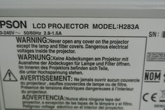 Epson EX30 H283A LCD Projector 223 Lamp Hours. NO REMOTE OR POWER CORD