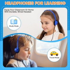 Bulk Earbud Headphones 50 Pack for Classroom , Wholesale Wired Durable Earpho…