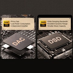New Digital HiFi MP3 Player Bluetooth 5.3 Lossless DSD 256GB High Sound Quality