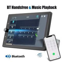 10.4″ Single Din Touch Screen Stereo Bluetooth Radio Apple/Android Carplay+CAM