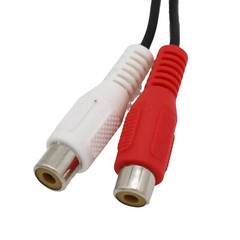 USB 2.0 A Female to 2 RCA Phono Female Audio Video AV PC Composite Adapter Cable