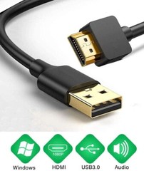 USB to Hdmi Cable, USB to Hdmi Adapter for Monitor, USB 3.0 Male to Hdmi Male…