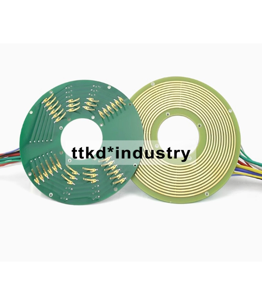 1PCS NEW Gold plated Bore 25.4mm 6 way PCB Conductive Slip Rings Separate Type