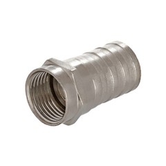 20 Pack F-Type Crimp-On Connectors Male Plug RG6 Coaxial Cable Antenna Connector