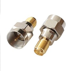 6PCS F Type to SMA Coax Adapter Set, Male & Female RF Connectors