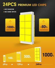 FAHREN H11/H9+9005/HB3 LED Headlight High/Low Bulb 100000LM Ultra Bright 10Years