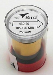 Bird 430-20 Thruline Model 43 Wattmeter Element Slug 250 mW 105-120 MHz