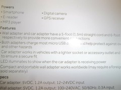 RADIO SHACK 2730888 5VDC/1.2A Micro USB Power Combo for Home and Car